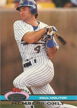 #NNO Paul Molitor - Milwaukee Brewers - 1991 Stadium Club Members Only