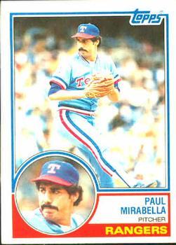 #12 Paul Mirabella - Texas Rangers - 1983 Topps Baseball