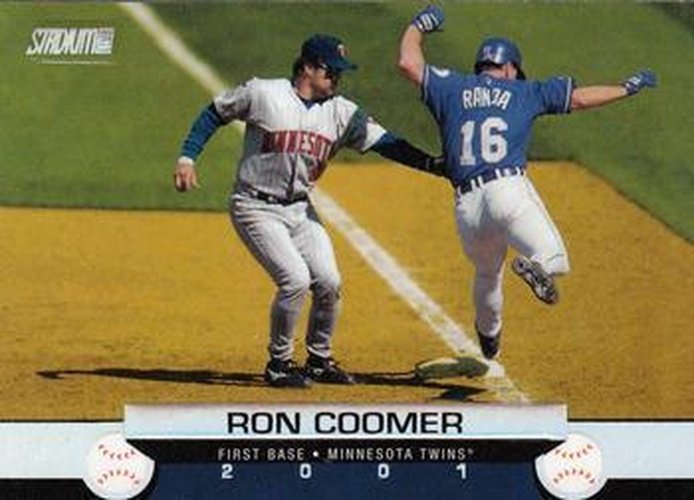 #12 Ron Coomer - Minnesota Twins - 2001 Stadium Club Baseball