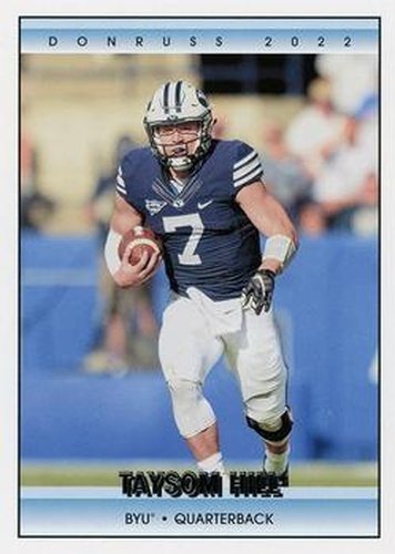 #12 Taysom Hill - BYU Cougars - 2022 Panini Chronicles Draft Picks - Donruss Retro Football