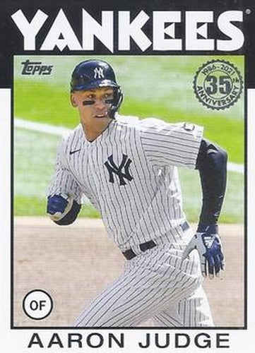 #86B-12 Aaron Judge - New York Yankees - 2021 Topps Update - 1986 Topps Baseball 35th Anniversary Baseball