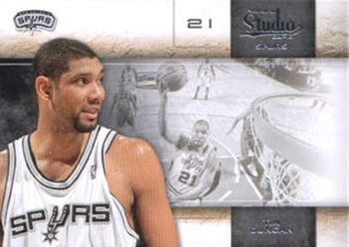 #12 Tim Duncan - San Antonio Spurs - 2009-10 Panini Studio Basketball