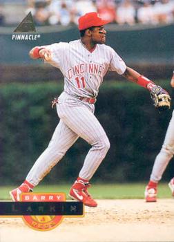 #12 Barry Larkin - Cincinnati Reds - 1994 Pinnacle Baseball