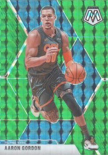 #12 Aaron Gordon - Orlando Magic - 2019-20 Panini Mosaic - Green Prizm Basketball