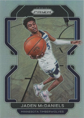 #12 Jaden McDaniels - Minnesota Timberwolves - 2021-22 Panini Prizm - Silver Basketball