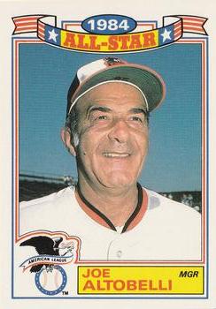 #12 Joe Altobelli - Baltimore Orioles - 1985 Topps - 1984 All-Star Game Baseball