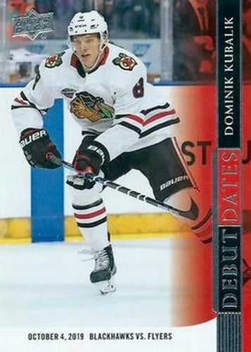#DD-12 Dominik Kubalik - Chicago Blackhawks - 2020-21 Upper Deck - Debut Dates Hockey
