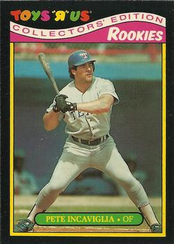 #12 Pete Incaviglia - Texas Rangers - 1987 Topps Toys "R" Us Rookies Baseball