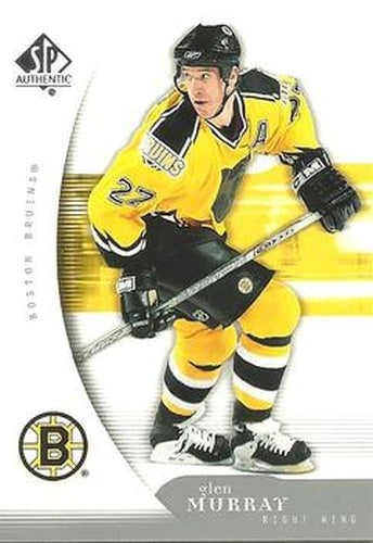 #12 Glen Murray - Boston Bruins - 2005-06 SP Authentic Hockey