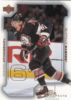 #12 Maxim Afinogenov - Buffalo Sabres - 2000-01 Upper Deck Pros & Prospects Hockey