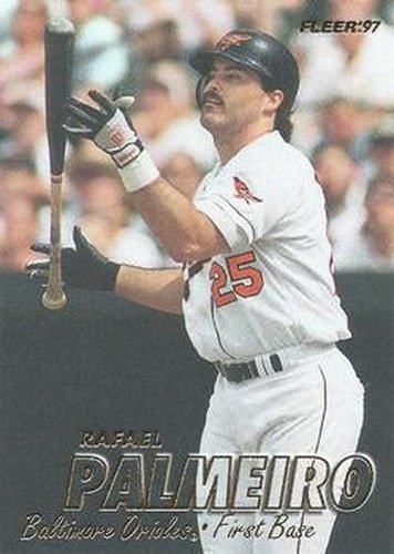 #12 Rafael Palmeiro - Baltimore Orioles - 1997 Fleer Baseball