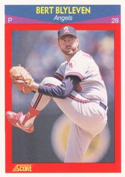#12 Bert Blyleven - California Angels - 1990 Score 100 Superstars Baseball