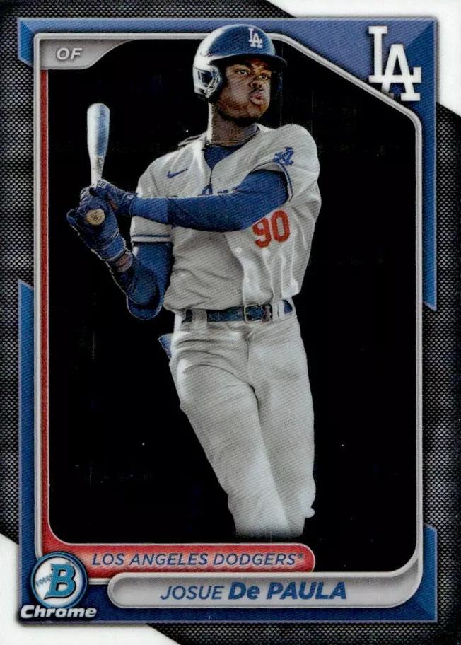 #BCP-12 Josue De Paula - Los Angeles Dodgers - 2024 Bowman - Chrome Prospects Baseball