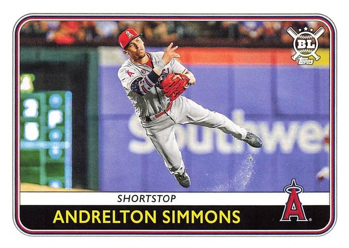 #130 Andrelton Simmons - Los Angeles Angels - 2020 Topps Big League Baseball