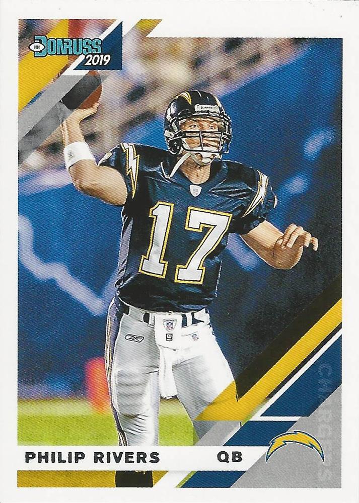 #130V Philip Rivers - San Diego Chargers - 2019 Donruss Football
