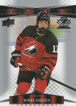 #130 Josh Davies - Canada - 2022-23 Upper Deck Team Canada Juniors Hockey