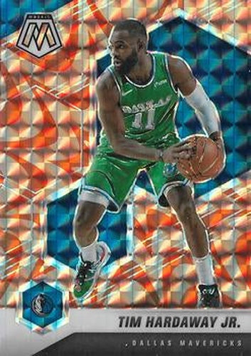 #130 Tim Hardaway Jr. - Dallas Mavericks - 2020-21 Panini Mosaic - Mosaic Reactive Orange Basketball