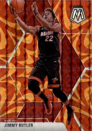 #130 Jimmy Butler - Miami Heat - 2019-20 Panini Mosaic - Reactive Orange Basketball