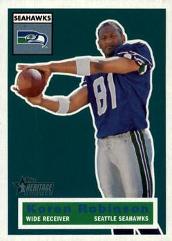 #130 Koren Robinson - Seattle Seahawks - 2001 Topps Heritage Football