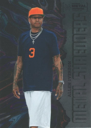 #130 Allen Iverson - 2022 SkyBox Metal Universe Champions