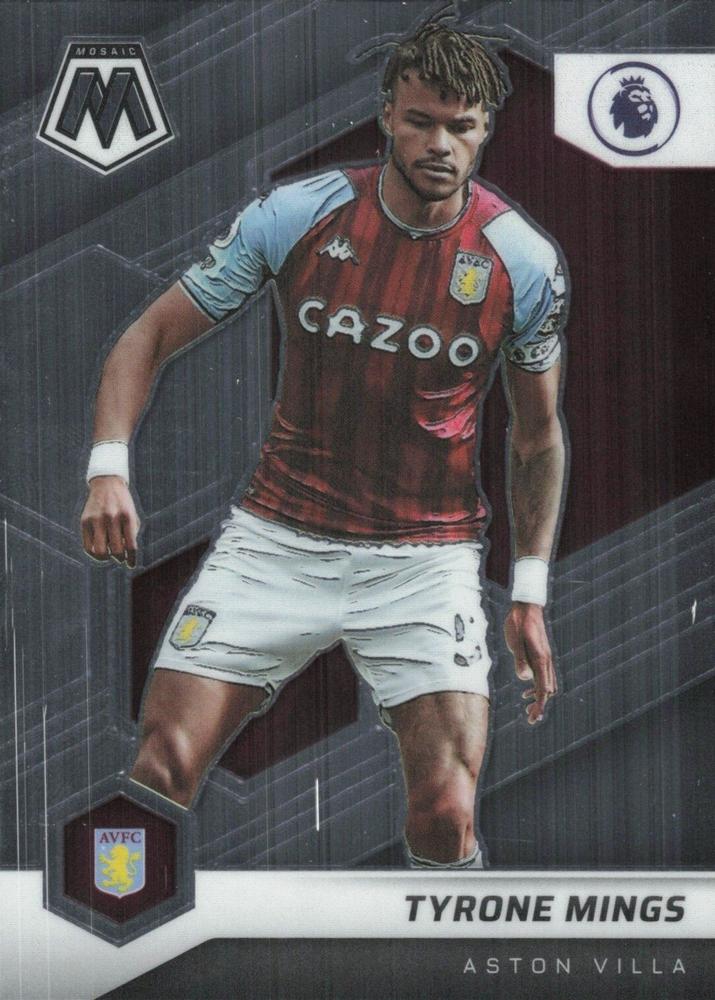#130 Tyrone Mings - Aston Villa - 2021-22 Panini Mosaic Premier League Soccer
