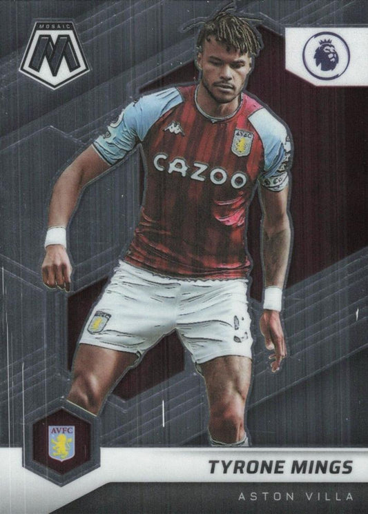 #130 Tyrone Mings - Aston Villa - 2021-22 Panini Mosaic Premier League Soccer