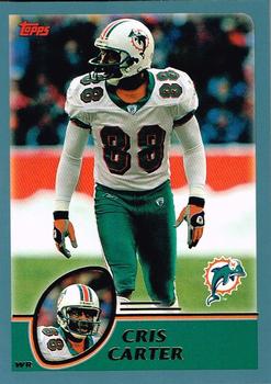 #130 Cris Carter - Miami Dolphins - 2003 Topps Football