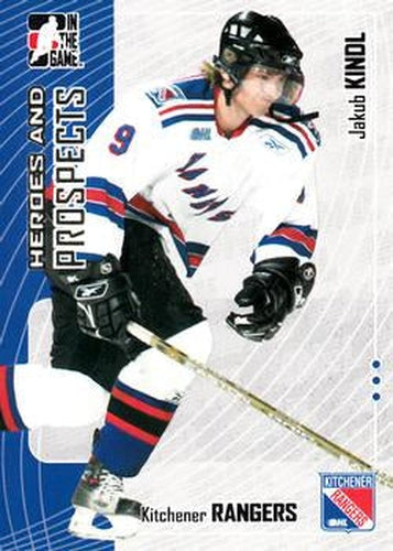 #130 Jakub Kindl - Kitchener Rangers - 2005-06 In The Game Heroes and Prospects Hockey