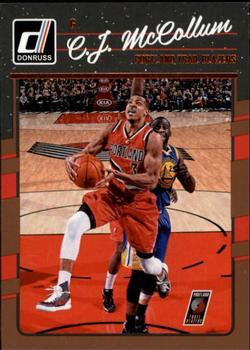 #130 C.J. McCollum - Portland Trail Blazers - 2016-17 Donruss Basketball
