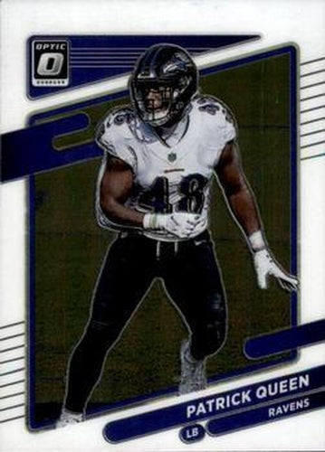 #130 Patrick Queen - Baltimore Ravens - 2021 Donruss Optic Football