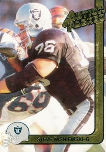 #130 Steve Wisniewski - Los Angeles Raiders - 1991 Action Packed Football
