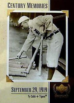 #130 Ty Cobb - Detroit Tigers - 1999 Upper Deck Century Legends Baseball