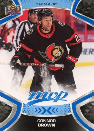 #130 Connor Brown - Ottawa Senators - 2021-22 Upper Deck MVP - Blue Hockey