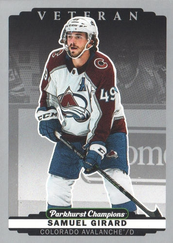 #130 Samuel Girard - Colorado Avalanche - 2022-23 Parkhurst Champions - Silver Hockey