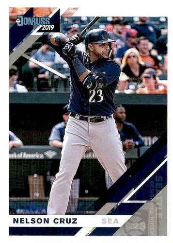 #130 Nelson Cruz - Seattle Mariners - 2019 Donruss Baseball