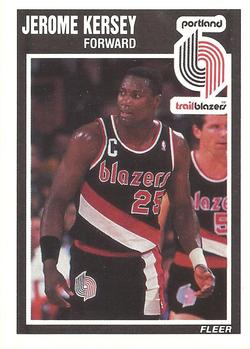 #130 Jerome Kersey - Portland Trail Blazers - 1989-90 Fleer Basketball