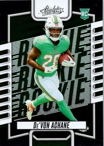 #130 De'Von Achane - Miami Dolphins - 2023 Panini Absolute Football