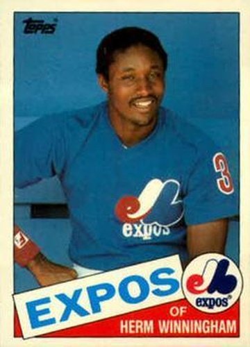 #131T Herm Winningham - Montreal Expos - 1985 Topps Traded Baseball