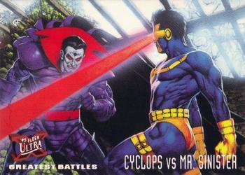 #131 Cyclops vs. Mr. Sinister - 1995 Fleer Ultra X-Men