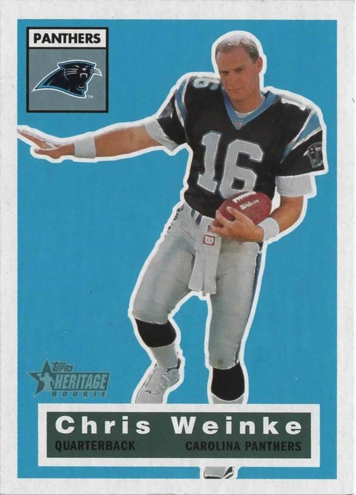 #131 Chris Weinke - Carolina Panthers - 2001 Topps Heritage Football