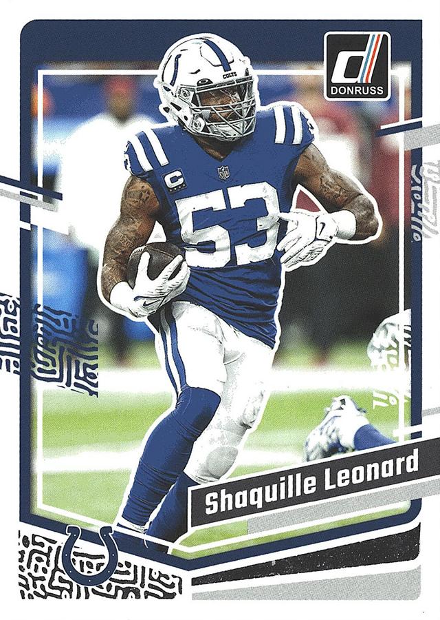#131 Shaquille Leonard - Indianapolis Colts - 2023 Donruss Football