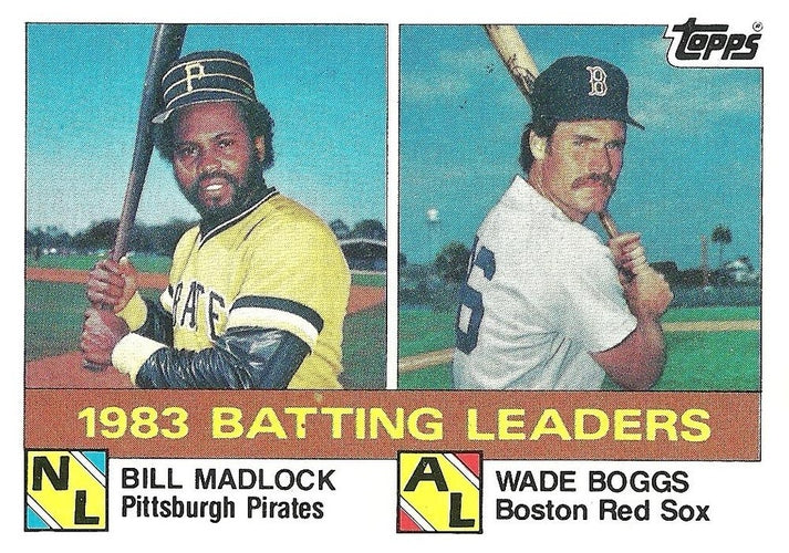 #131 1983 Batting Leaders Bill Madlock / Wade Boggs - Pittsburgh Pirates / Boston Red Sox - 1984 Topps Baseball
