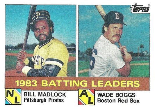 #131 1983 Batting Leaders Bill Madlock / Wade Boggs - Pittsburgh Pirates / Boston Red Sox - 1984 Topps Baseball