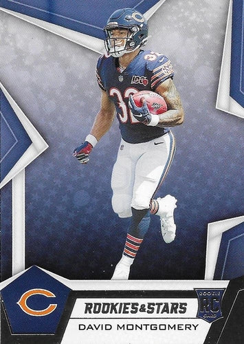 #131 David Montgomery - Chicago Bears - 2019 Panini Rookies & Stars Football