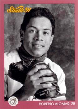 #131 Roberto Alomar - Toronto Blue Jays - 1991 Studio Baseball