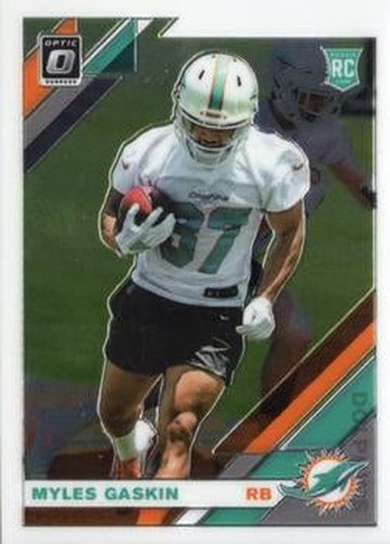 #131 Myles Gaskin - Miami Dolphins - 2019 Donruss Optic Football