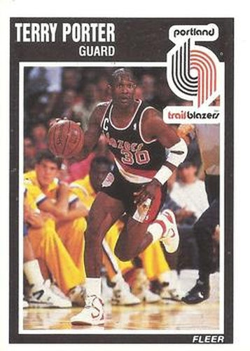 #131 Terry Porter - Portland Trail Blazers - 1989-90 Fleer Basketball