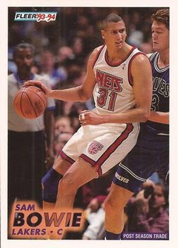 #131 Sam Bowie - Los Angeles Lakers - 1993-94 Fleer Basketball