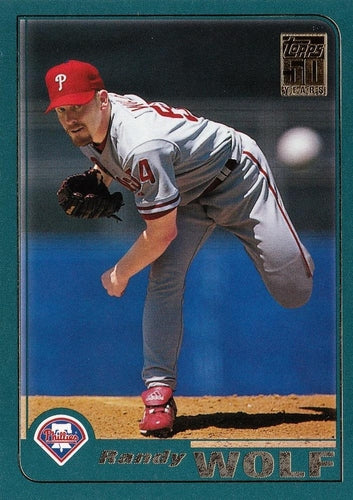 #131 Randy Wolf - Philadelphia Phillies - 2001 Topps Baseball