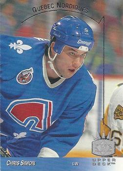 #131 Chris Simon - Quebec Nordiques - 1993-94 Upper Deck - SP Hockey